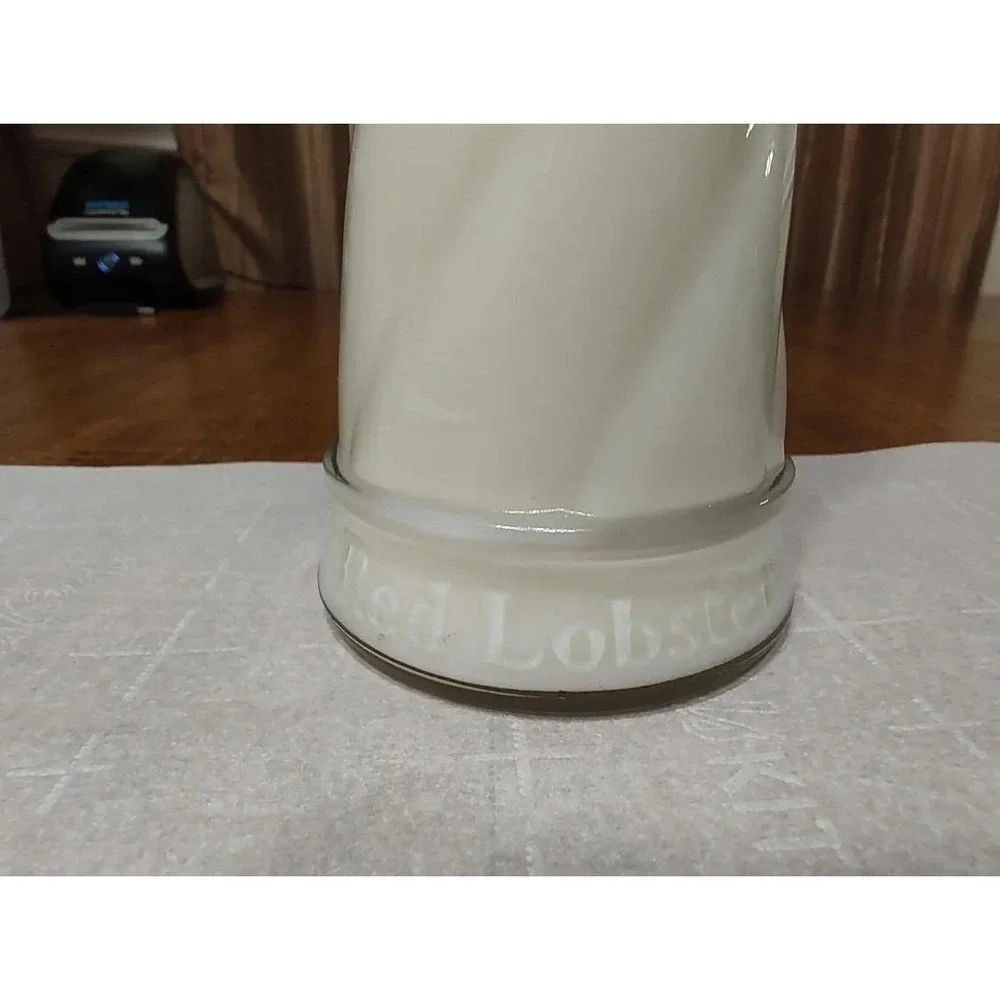 Handmade Coconut Scented Candle in Red Lobster 35th Anniversary Lighthouse Glass